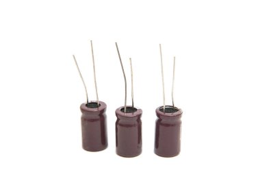 components capacitors isolated  clipart
