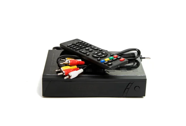 Digital receiver with remote control — Stock Photo, Image