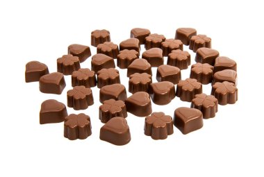 çikolatalı şekerler izole 