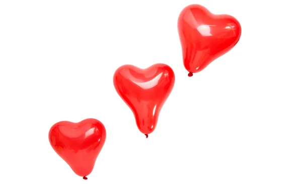 Balloons heart flying — Stock Photo, Image