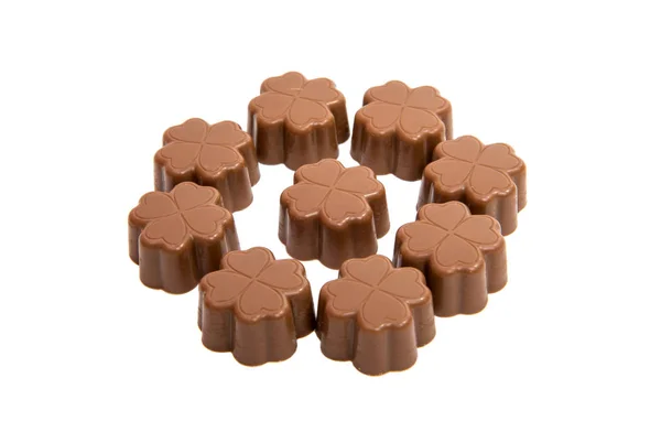 Chocolade snoepjes geïsoleerd — Stockfoto
