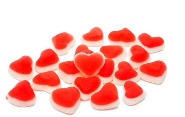 Candy jelly hearts Stock Image