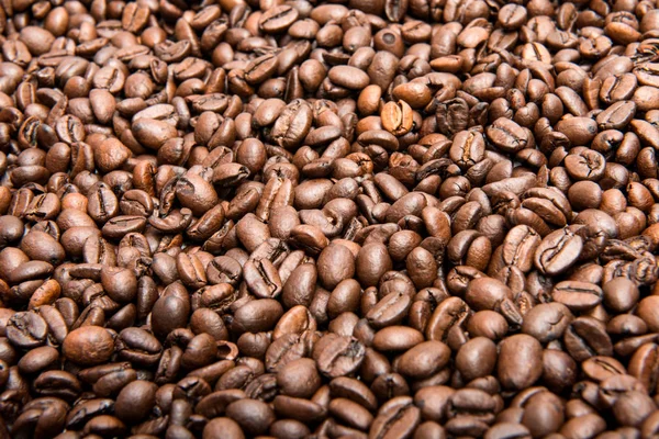 Kaffebönor bakgrund. — Stockfoto