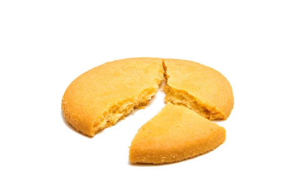 孤立的圆形饼干 — 图库照片