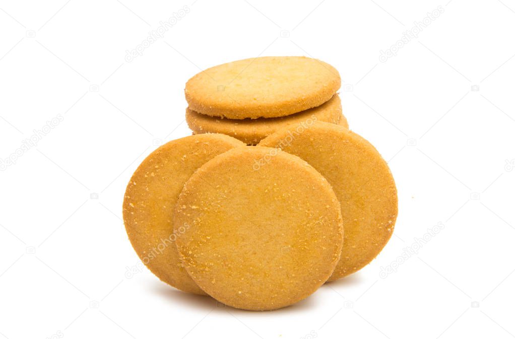round cookies isolated 