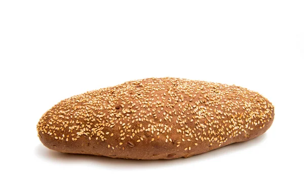 Zwart brood geïsoleerd — Stockfoto