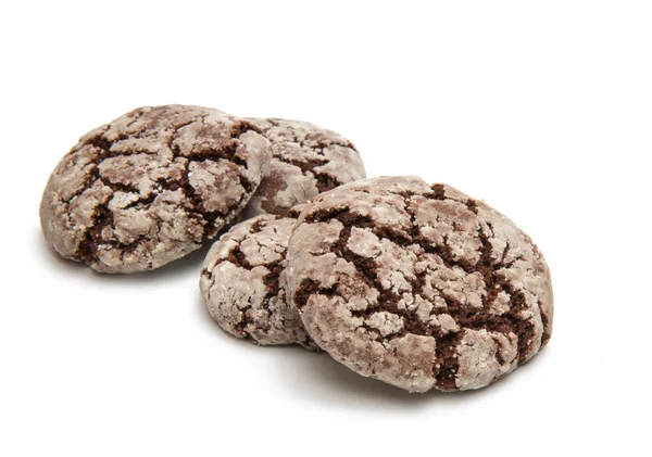 Chocolate cookie isolated — Stock Photo, Image