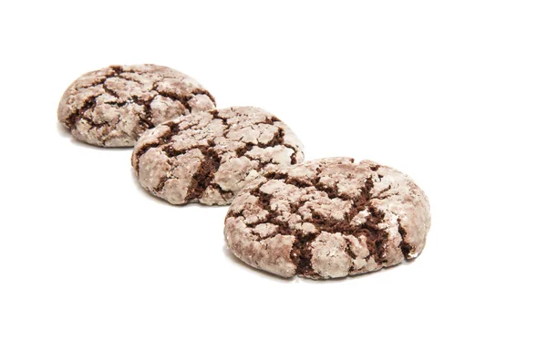 Chocolate cookie isolated — Stock Photo, Image