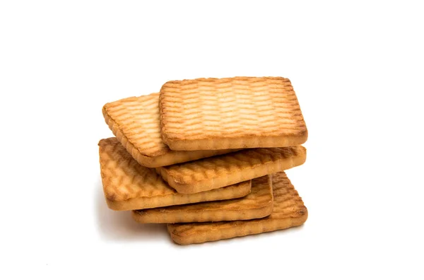 Square Biscuit isolated — Stock Photo, Image