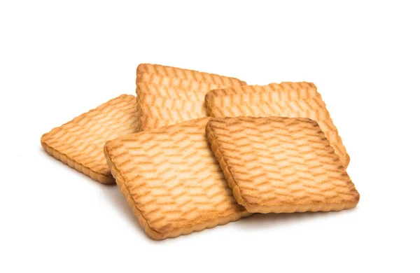 Square Biscuit isolated — Stock Photo, Image