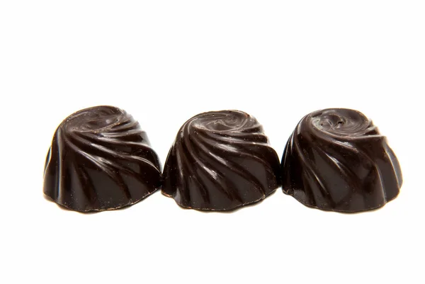 Bonbons au chocolat isolés — Photo