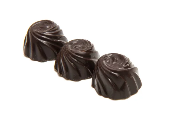 Caramelle di cioccolato isolate — Foto Stock