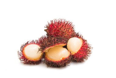 izole tropikal meyve rambutan 