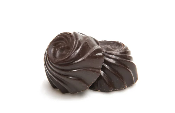 Cioccolato caramelle isolato — Foto Stock