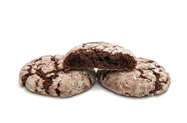 Biscotti al cioccolato isolati — Foto Stock