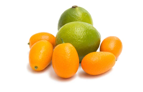 Kumquat fruits isolés Images De Stock Libres De Droits