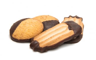 İzole çikolata Çerezler 