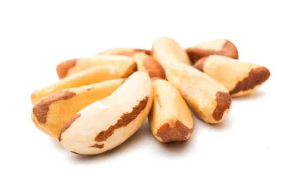 Brazil nuts isolated — Stock Photo, Image