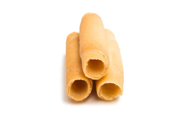 Biscuit rolls isolated — Stock Photo, Image