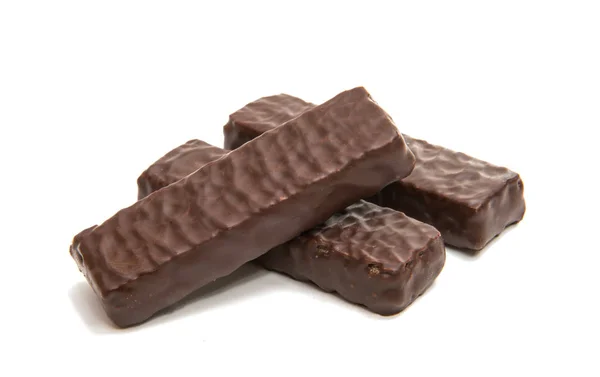 Bolachas de chocolate isoladas — Fotografia de Stock