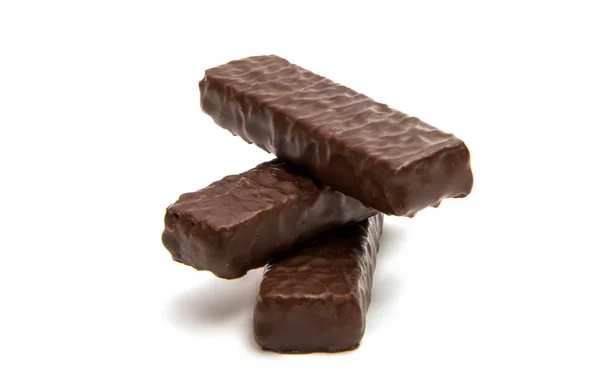 Γκοφρέτες σοκολάτας απομονωμένες — Φωτογραφία Αρχείου