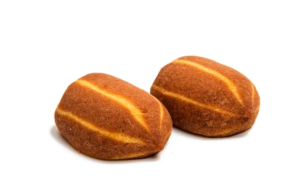 Biscuiți cu dungi izolați — Fotografie, imagine de stoc
