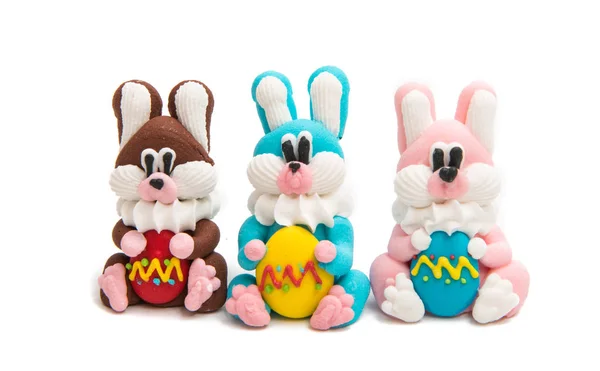 Conejo de Pascua de azúcar aislado —  Fotos de Stock