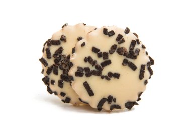 İzole çikolata Çerezler 