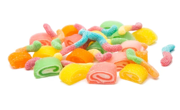 Gummi godis isolerade — Stockfoto