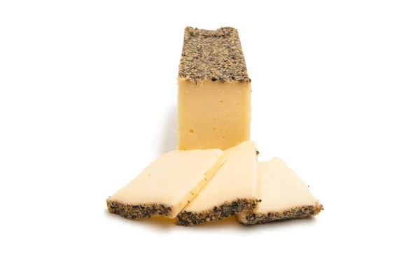 Ser z przyprawami na białym tle — Zdjęcie stockowe
