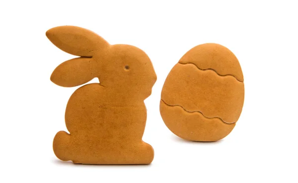 Bunny cookies geïsoleerd — Stockfoto