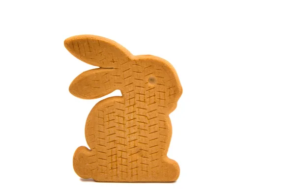Biscoitos coelho isolado — Fotografia de Stock