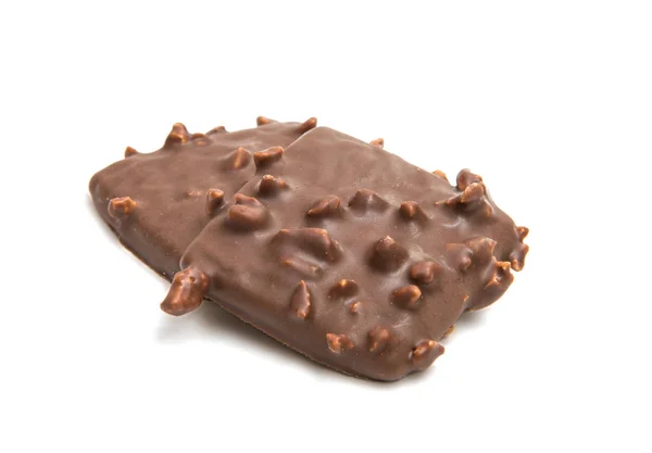 Biscoitos alemães em chocolate isolado — Fotografia de Stock