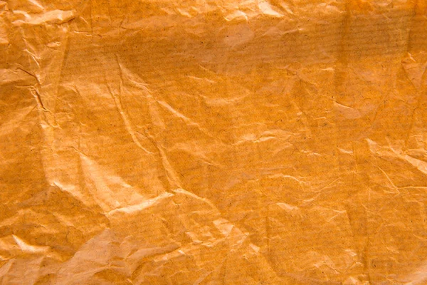 Crumpled paper brown background — Stock Photo, Image