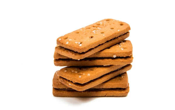 Biscuits double isolated — Stock Photo, Image