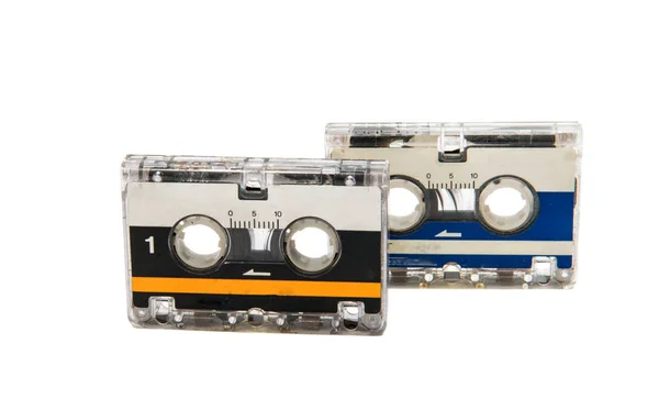 Retro cassette geïsoleerd — Stockfoto