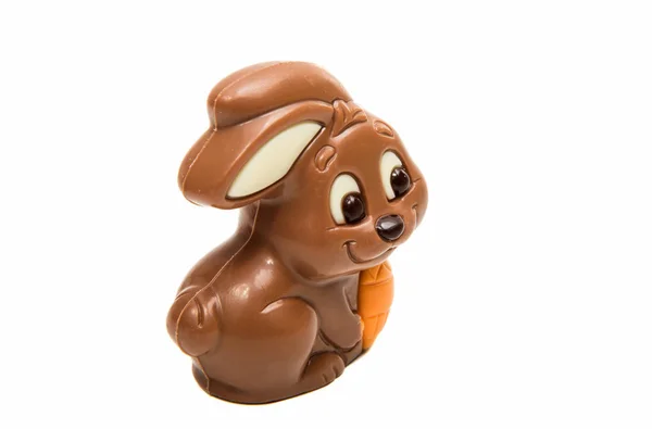 Chocolate easter bunny isolated — Stock Photo, Image