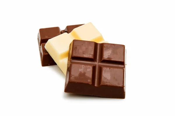Chocolade dessert geïsoleerd — Stockfoto