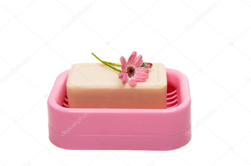 Soap dish with soap 