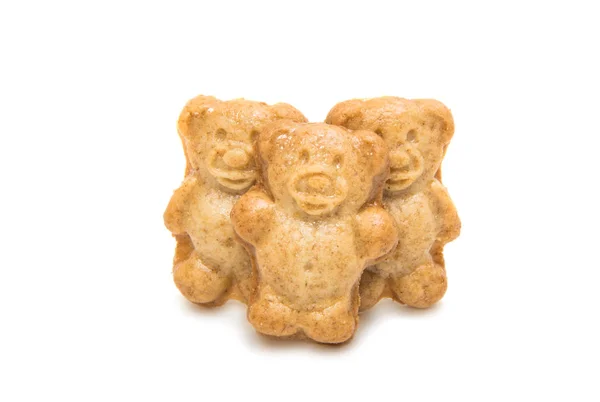Urso de pelúcia de biscoito — Fotografia de Stock