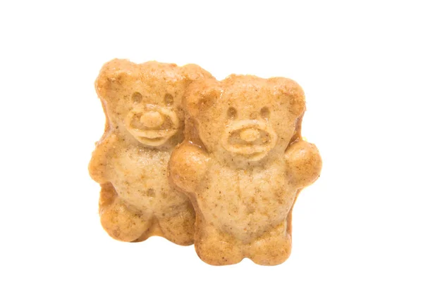 Keks-Teddybär lizenzfreie Stockfotos