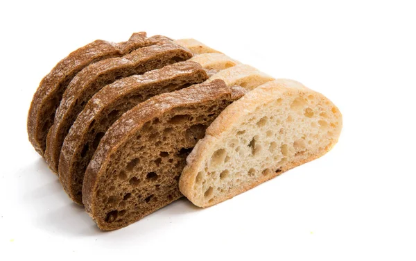 Gesneden ciabatta gebakken — Stockfoto