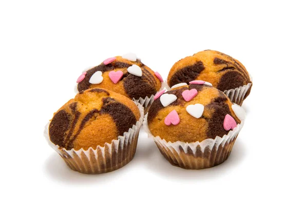 Bruna små muffins — Stockfoto