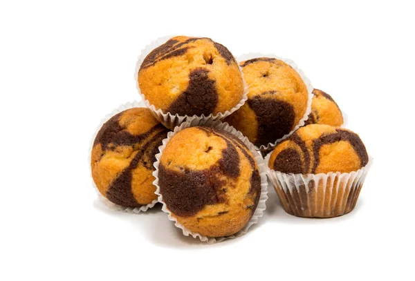 Braune kleine Muffins — Stockfoto
