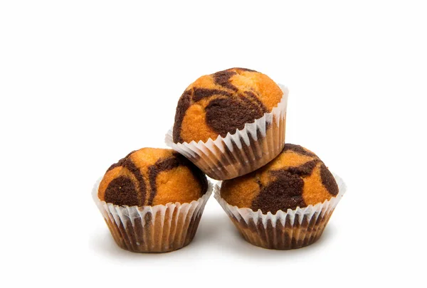 Marrone Piccoli muffin — Foto Stock