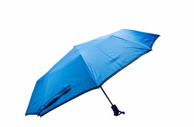izole mavi şemsiye 