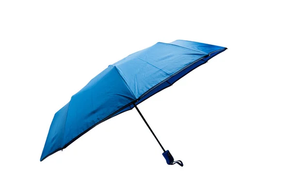 Blauw paraplu geïsoleerd — Stockfoto