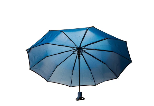 Parapluie bleu isolé — Photo