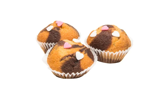 Nybakade små muffins — Stockfoto
