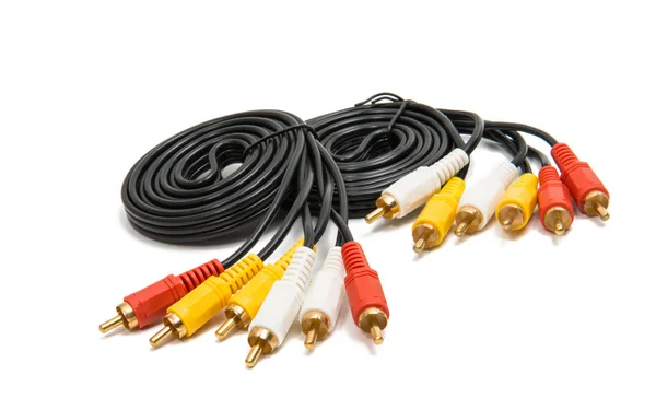 Video Audio connectors isolated — Stock Photo, Image